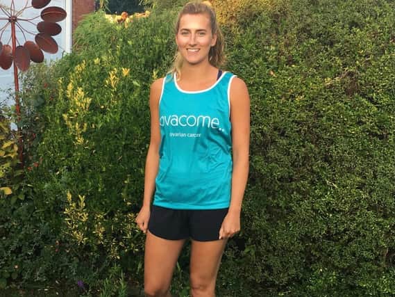 Holly Duckworth from Harrogate is running this weekend's London Marathon to raise money for Ovacome in memory of her Nanna