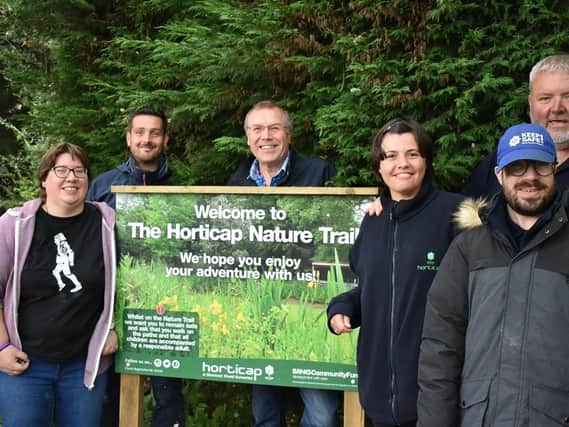 A number of the Horticap charity's students assisted with the revamp work of the nature trail when it was safe for them to be on site