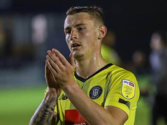 Harrogate Town defender Will Smith has not played a single minute of League Two football so far this season. Pictures: Matt Kirkham