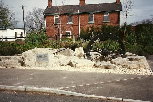 A memorial to the Peckfield Pit disaster located in Micklefield.