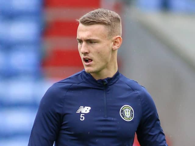 Harrogate Town centre-half Will Smith clocked up more than 80 competitive appearances during his first two seasons at the club. Pictures: Matt Kirkham