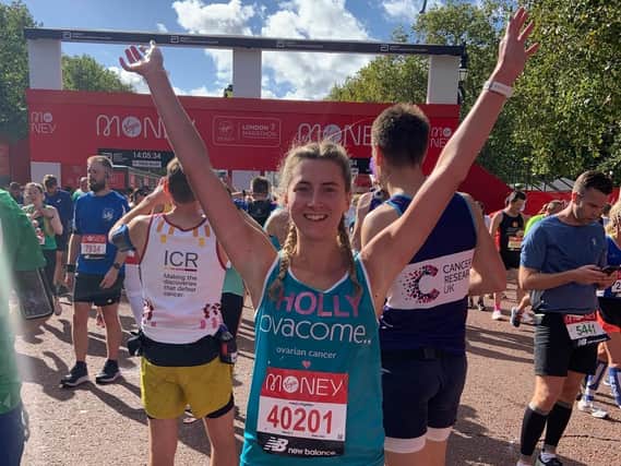 Holly Duckworth took part in the London Marathon earlier this month raising over £2,800 for charity