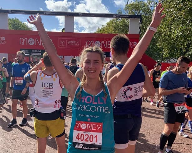 Holly Duckworth took part in the London Marathon earlier this month raising over £2,800 for charity