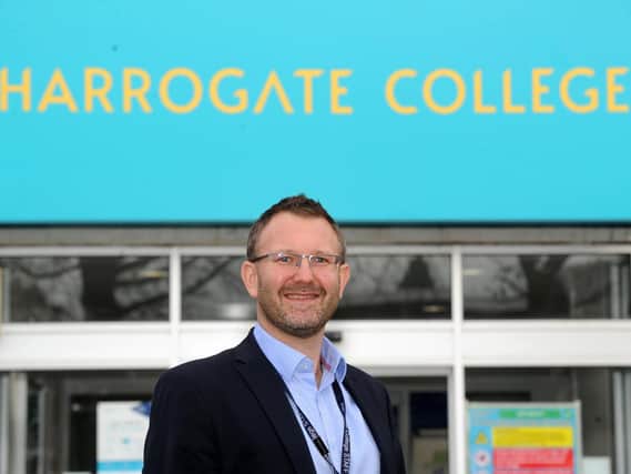 Harrogate College's principal Danny Wild.