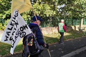 From  Zaragoza to Harrogate and on...One of the epic walkers from the Continent arrives in Harrogate on the way to COP26 summit.