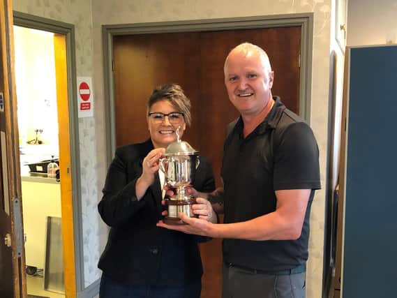Gordon Dunn took home the coveted trophy at the Lee Flintoft Memorial Trophy Golf Day