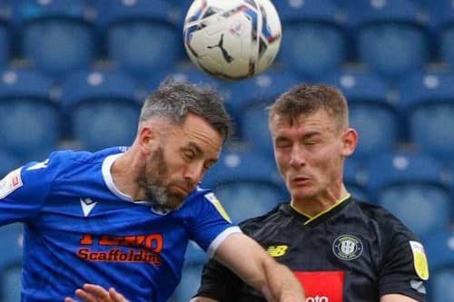 Will Smith impressed at the heart of the Harrogate Town defence during Saturday's 1-0 defeat at Colchester United. Pictures: Matt Kirkham