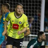 Harrogate Town – and top-scorer Luke Armstrong in particular – have been on fire in front of goal this term, helped in part by the quality of their pitch. Pictures: Matt Kirkham