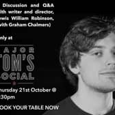 Harrogate movie  writer and director Lewis William Robinson will take part in a Q&A at Major Tom's Social after presenting a free screening of three of his short films.