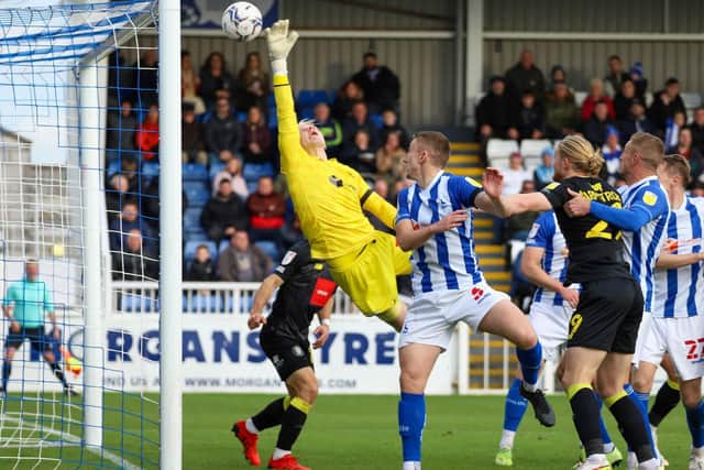 George Thomson scored direct from a corner early in the second half, however referee Simon Mather saw fit to disallow the goal for a non-existent foul on Hartlepool goalkeeper Jonathan Mitchell.