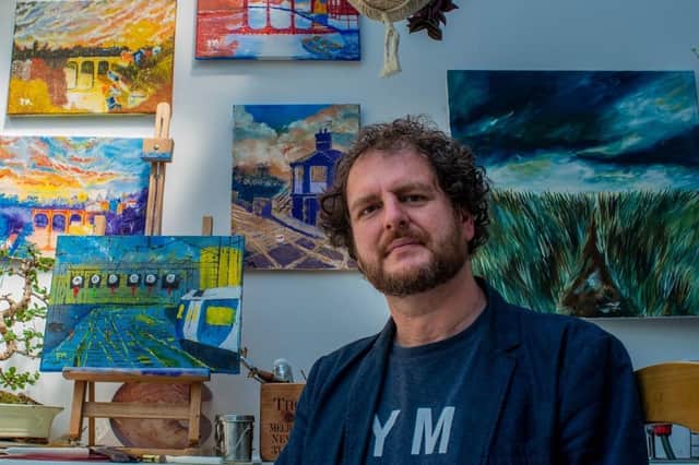 Paul Mirfin is set to have a series of oil paintings on display at Harrogate train station on October 30