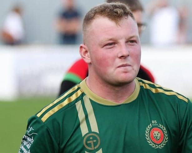 Harrogate Railway goalkeeper Joe Wilton impressed during Tuesday's West Riding County Cup win over Pontefract Collieries. Picture: Craig Dinsdale