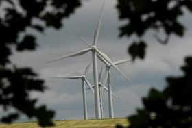 Reducing carbon emissions in the Harrogate district - Knabs Ridge Wind Farm near Harrogate. (Picture Gerard Binks)