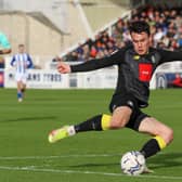 Ryan Fallowfield started and provided an assist during Harrogate Town's 3-2 defeat at Hartlepool United on October 23, but did not even make the substitutes' bench for the Sulphurites' next game. Pictures: Matt Kirkham