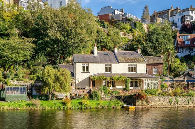 The former indigo dyeing mill was originally a corn mill dating back to the 10th century, before becoming an iconic riverside residential home