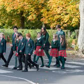 Pupils take advantage of the park and stride option at King James's School in Knaresborough