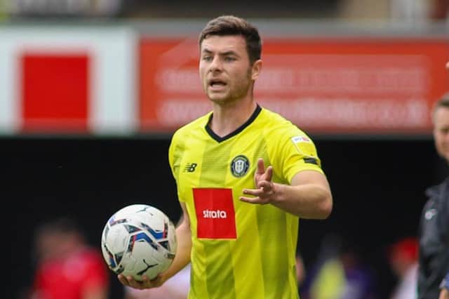 Versatile defender Nathan Sheron is one of the Harrogate Town players who could be handed a start against Wrexham in the first round of the FA Cup on Saturday. Pictures: Matt Kirkham