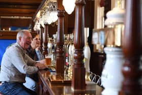 The Autumn budget provided some support for hospitality businesses. This photgraph shows customers enjoying a pint in the Harrogate Tap at Harrogate railway station. (Picture Gerard Binks)