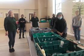 Volunteers at Harrogate District Foodbank.
