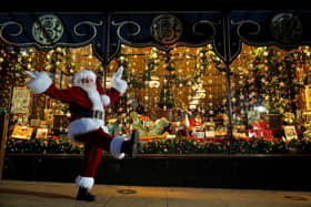 Father Christmas at Bettys' Christmas shop window in Harrogate. (Picture by Simon Dewhurst)