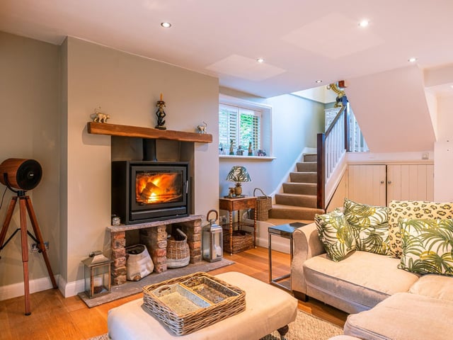 A combination of modern comforts with farmhouse elements give character to the rooms.