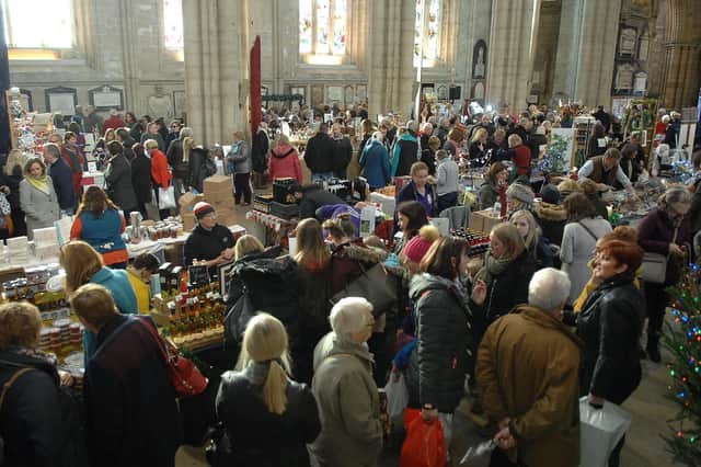 A past Ripon Cathedral Christmas Gift and Food Fair.