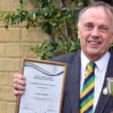 Geoff Brown in 2019 when he was awarded an RABI award for outstanding contribution to agriculture. Picture: Christopher Winpenny.