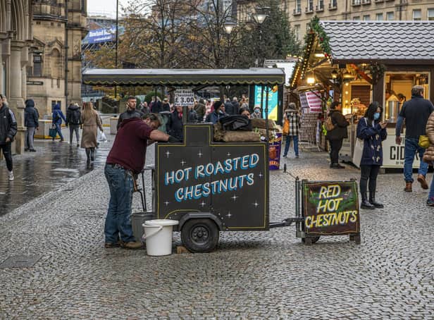 An example from Sheffield of wooden chalets at a festive event - Harrogate's forthcoming Christmas Fayre is set to attract attract dozens of coach parties of visitors.