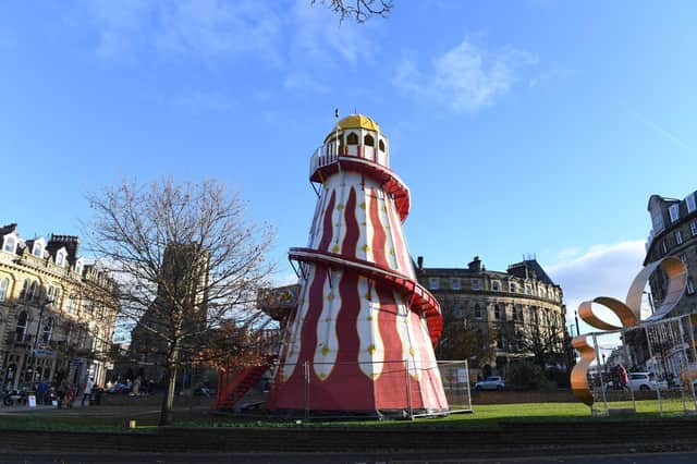 The Harrogate helter-skelter could be out of action for some parts of the weekend as Storm Arwen continues to threaten.