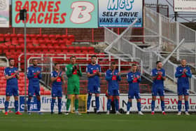 Harrogate Town drew 1-1 at Swindon Town on Saturday afternoon. Pictures: Matt Kirkham