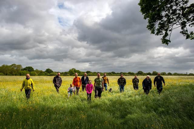 Some of the Long Lands Common team of volunteers at the site between Harrogate and Knaresborough. (Picture by Bruce Rollinson)