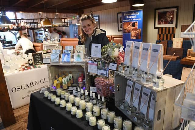 Kirsty Rowbert of Rowbert Home Fragrances with her stall