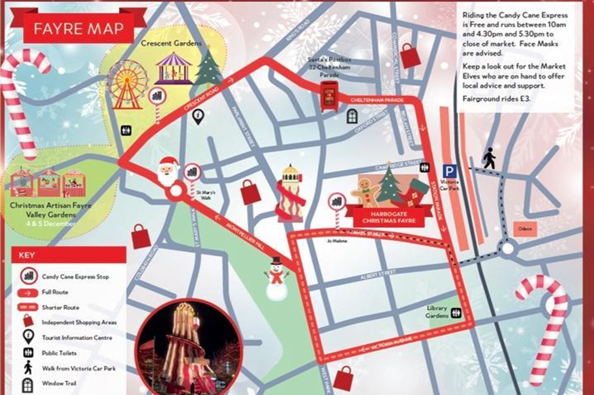 Christmas Train Route 2022 Candy Cane Express Route Map Revealed Ahead Of Harrogate's Christmas  Festivities | Harrogate Advertiser