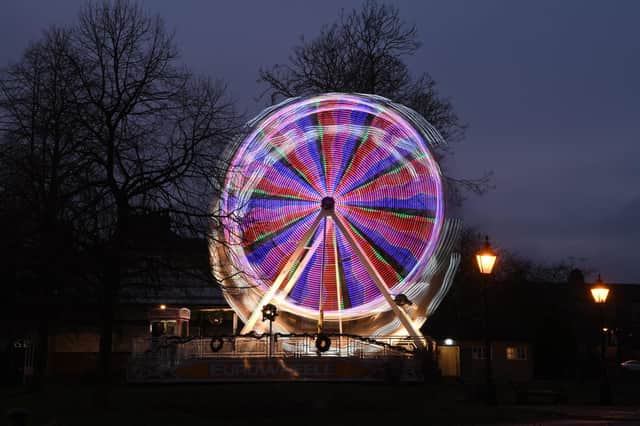 Christmas fun in Harrogate: The ferris wheel at Crescent Gardens in Harrogate. (Picture Gerard Binks)