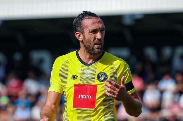 Harrogate Town centre-half Rory McArdle injured his groin against Stevenage in September and has not played since. Picture: Harrogate Town AFC