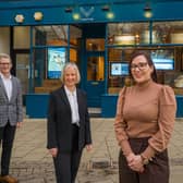 The team behind Ventur Luxury Travel outside their brand new office located on Montpellier Parade, Harrogate