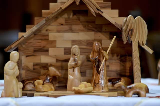 Nativity scene at St Cuthbert's Church, Pateley Bridge. Picture Gerard Binks