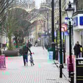 11th January 2021
Harrogate town centre in lockdown
Pictured people in Harrogate seem to be staying at home. 
Picture Gerard Binks
