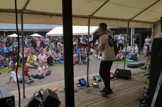 A special jam night is to take place at the Blues Bar in Harrogate to celebrate the life of the late Aaron Bertenshaw, who is pictured on stage at Henshaw Arts & Crafts Centre.
