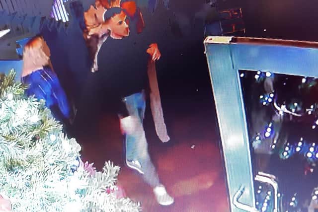 North Yorkshire Police have issued a CCTV image of a man that they would like to speak to following an assault in Harrogate earlier this month