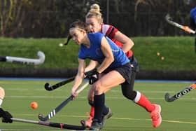 Harrogate Hockey Club Ladies 1st XI captain Lucy Wood in action earlier this season. Pictures: Gerard Binks