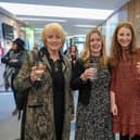 Reunion at Ashville College in Harrogate - Ex-Sanatorium Sister Casey Roberts; former teacher Karen Rutter, Ashvillian Society Vice President Beth Hartwell, and current teacher Fiona Adamson.