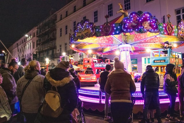 The children's fair was a big attraction at the Leamington festive lights switch-on event on Sunday (November 7).