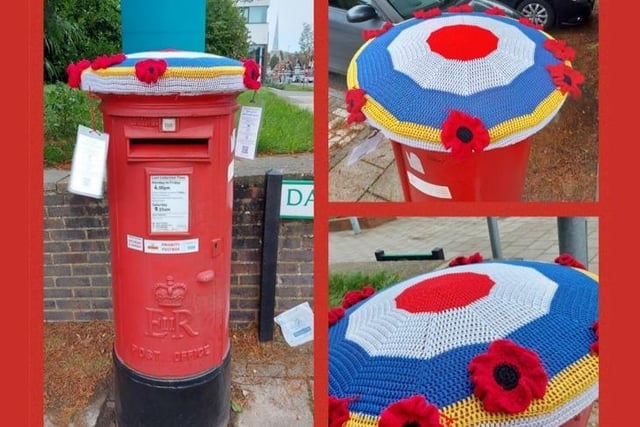 Yarn Bomb Hemel Hempstead is raising money for Forgotten Veterans UK