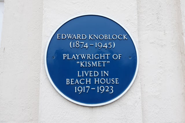 Playwright Edward Knoblock, who wrote Kismet, lived at Beach House in Worthing from 1917 to 1923. In fact, he used the proceeds from the play to pay for the property and its refurbishment.
