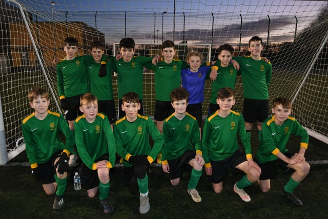 The runners-up in the year eight cup final, Arthur Mellows Village College. Photo: David Lowndes.