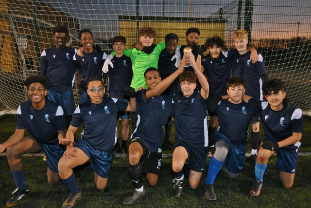 Hampton College after their year 10 cup final win. Photo: David Lowndes.