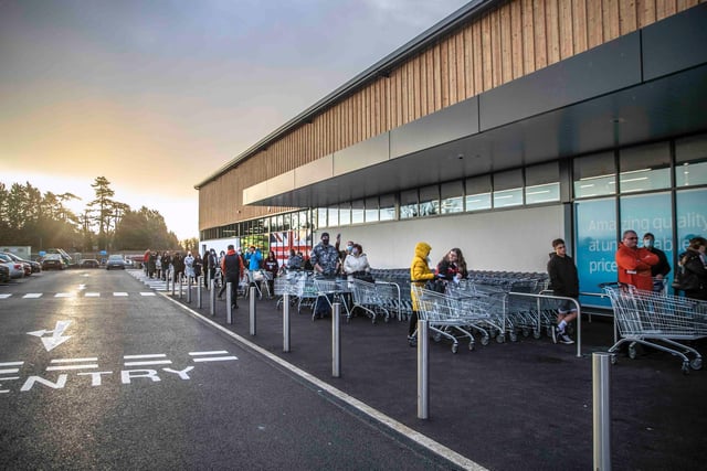 The new Aldi supermarket in Sywell Road, Overstone Leys opened today (Thursday, February 17). Photo: Kirsty Edmonds