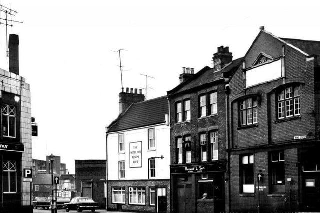 Dave said: "The good old notorious Mitre, remembered by many, but known of by reputation by many more. The Mitre, Criterion and Cross Keys were the centre of the town’s prostitution in the 1960’s, the Mitre took the crown for the most amount of fights that went on but it was the Criterion that survived as a ‘prostitute’ pub into the 1980’s, the other two going in 1971. But it wasn’t always like that.
The Mitre was first mentioned in 1752, it wasn’t listed as a 17th or 18th Century pub so was probably first opened in the early 1700’s when it stood, at the time in Kings Head Lane. It became a fairly important Inn in the town, perfectly positioned for market days but always had an uphill struggle for status as its position also made it a perfect watering hole for the ‘workers’ from the Boroughs on their slow ‘pub crawl’ home. It closed down in 1971 as the area was cleared for the building of the Moat House."
