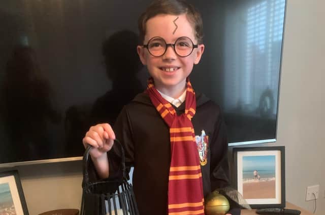 Spencer, aged 8, from Oakdale Primary School as Harry Potter.